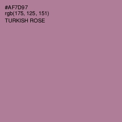 #AF7D97 - Turkish Rose Color Image